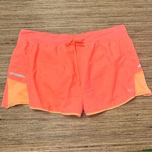 Champion Coral Orange Athletic Shorts Lightweight Design